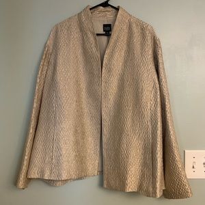 Eileen Fisher Metallic Gold Jacket Size 2X!!
